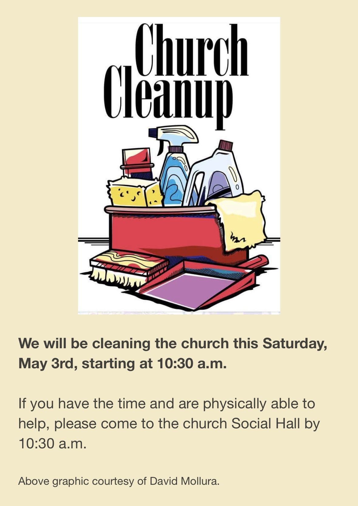 Church Cleanup May 2025